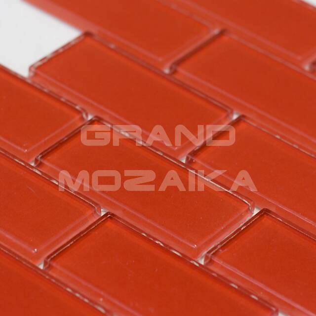 Стеклянная мозаика серия Plain (кирпичная кладка)