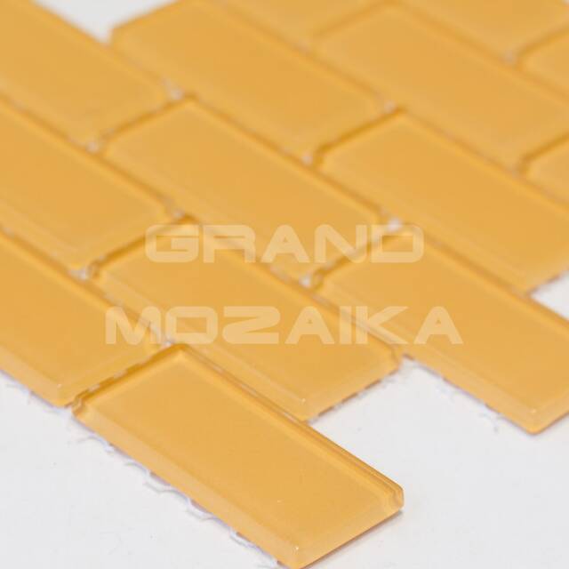 Стеклянная мозаика серия Plain (кирпичная кладка)