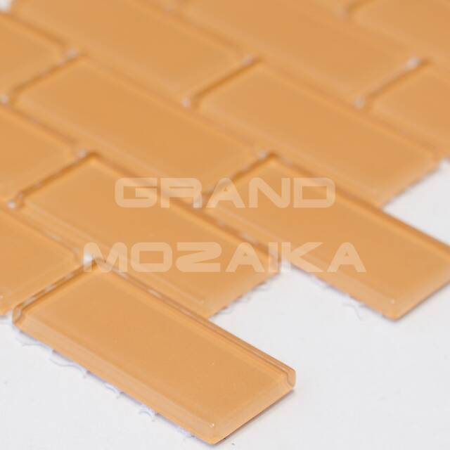 Стеклянная мозаика серия Plain (кирпичная кладка)