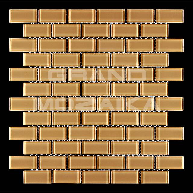 Стеклянная мозаика серия Plain (кирпичная кладка)