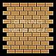 Стеклянная мозаика серия Plain (кирпичная кладка)