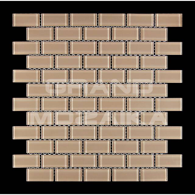 Стеклянная мозаика серия Plain (кирпичная кладка)
