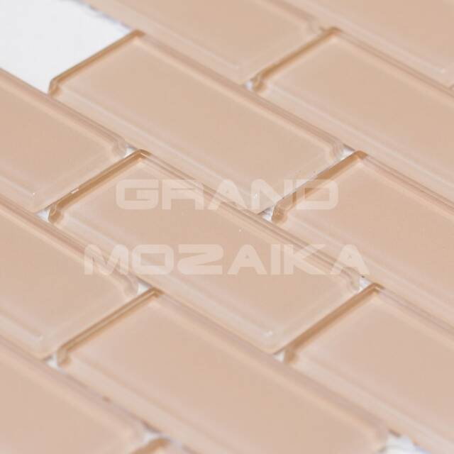 Стеклянная мозаика серия Plain (кирпичная кладка)