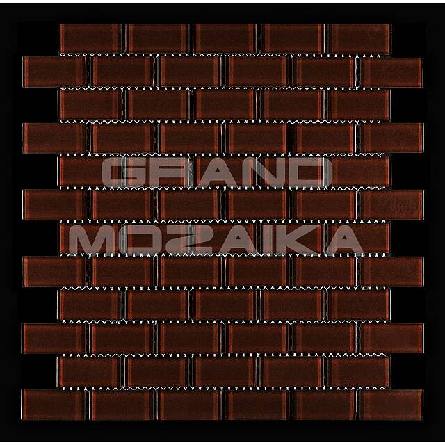 Стеклянная мозаика серия Plain (кирпичная кладка)