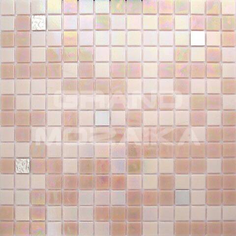 Стеклянная мозаика с обрезным золотом, серия Alma mix gold