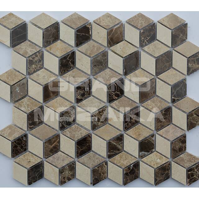 Мозаика из натурального камня с эффектом 3D, серия Natural Stone