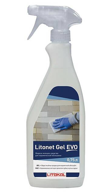 Средство для удаления остатков эпоксидной затирки (для стен) LITONET GEL EVO, 0.75 кг