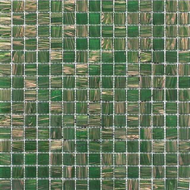 Стеклянная мозаика с авантюрином, серия Gold Link