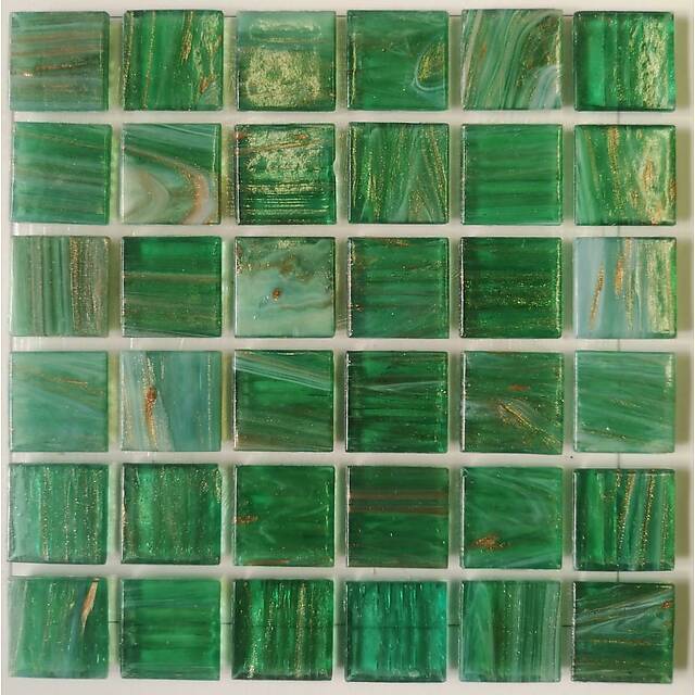 Стеклянная мозаика с добавлением смальты, серия Aurora