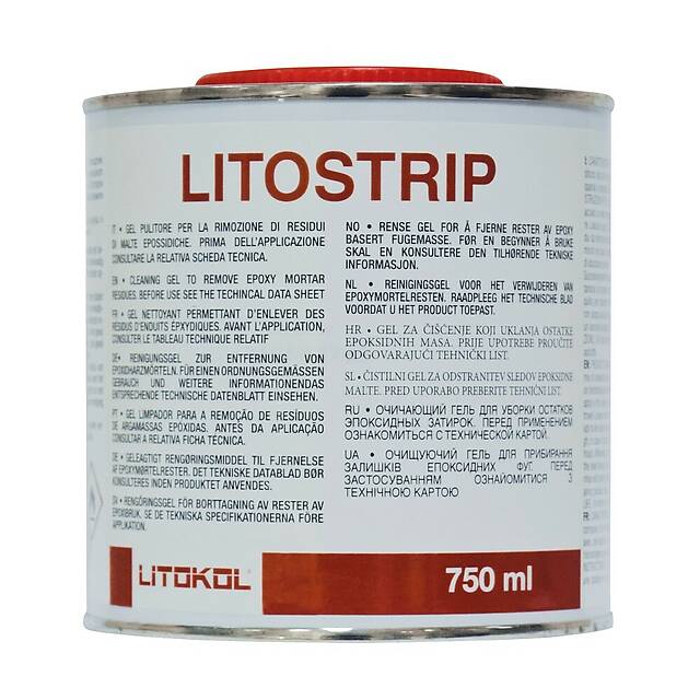Очищающий гель на базе растворителей, годный для удаления эпоксидных продуктов Litostrip, 0,75 л