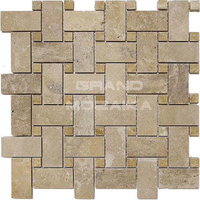 Мозаика из травертина, серия Grotta