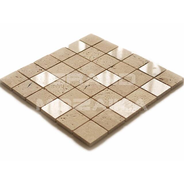 Мозаика из травертина, серия Grotta