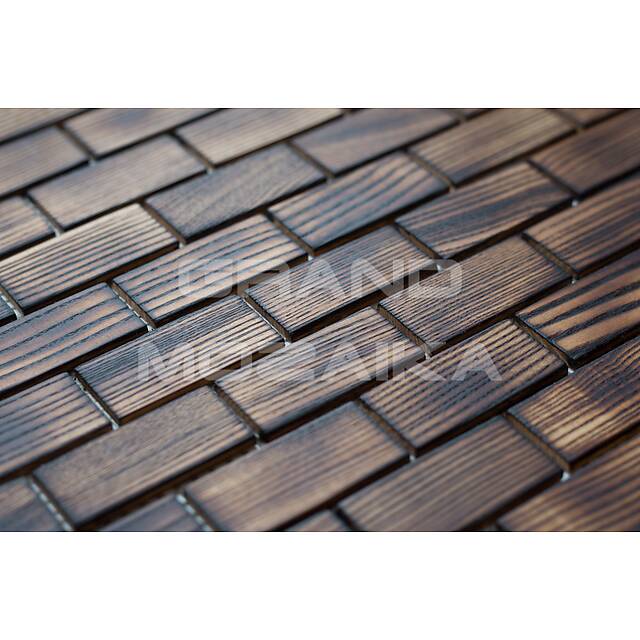 Деревянная мозаика (дуб), обжиг