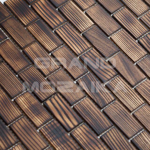 Деревянная мозаика (дуб), обжиг