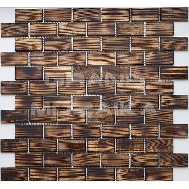 Деревянная мозаика (дуб), обжиг