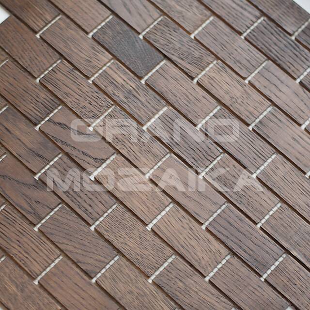 Деревянная мозаика (дуб), венге колеровка