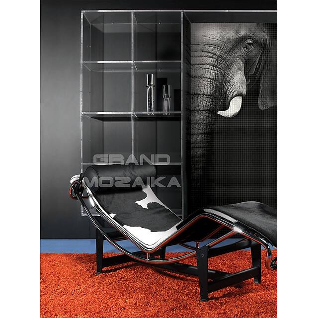 Панно из фотомозаики Слон