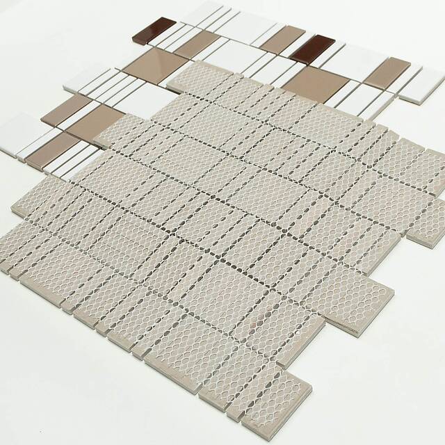 Керамическая мозаика серия Porcelain