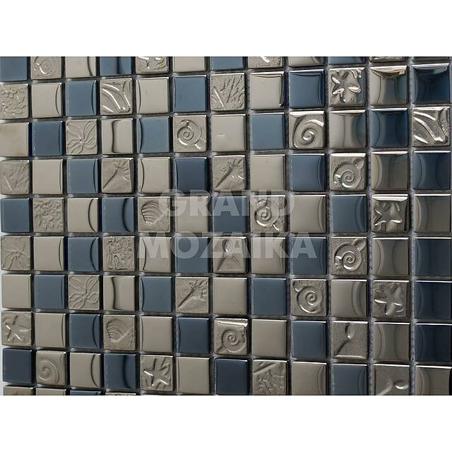 Стеклянная мозаика, серия Metal