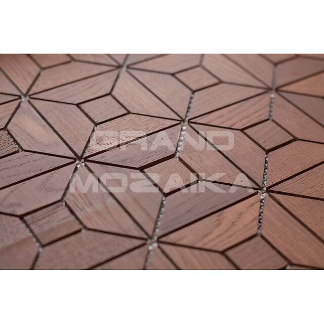 Деревянная мозаика (дуб), колеровка бук