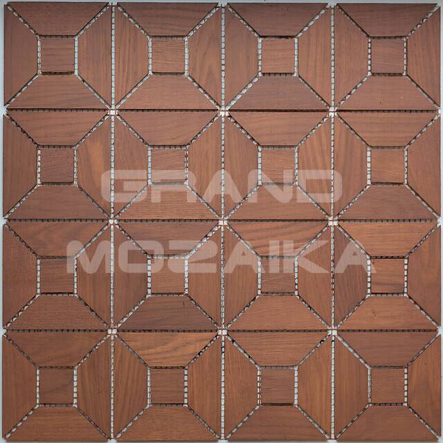 Деревянная мозаика (дуб), колеровка бук