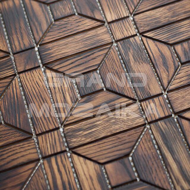 Деревянная мозаика (дуб), обжиг