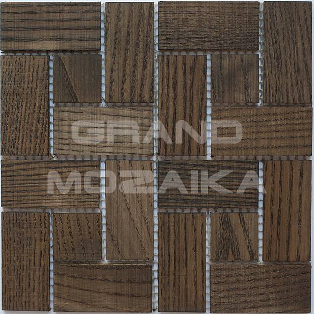 Деревянная мозаика (ясень), черная колеровка