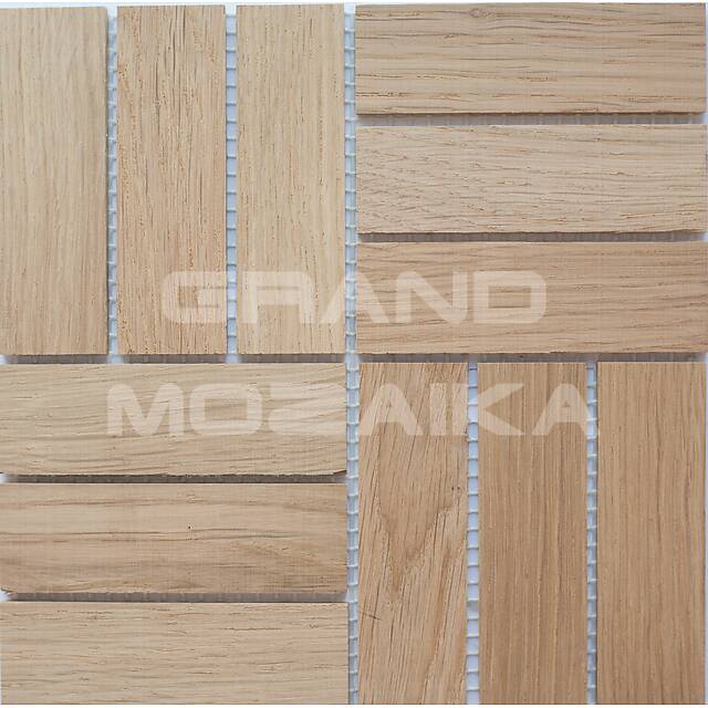 Деревянная мозаика (дуб), без покрытия