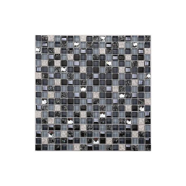 Стеклянная мозаика с камнями, серия Elegans