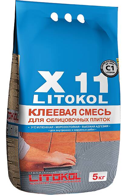 Усиленная клеевая смесь LITOKOL X11, 5кг