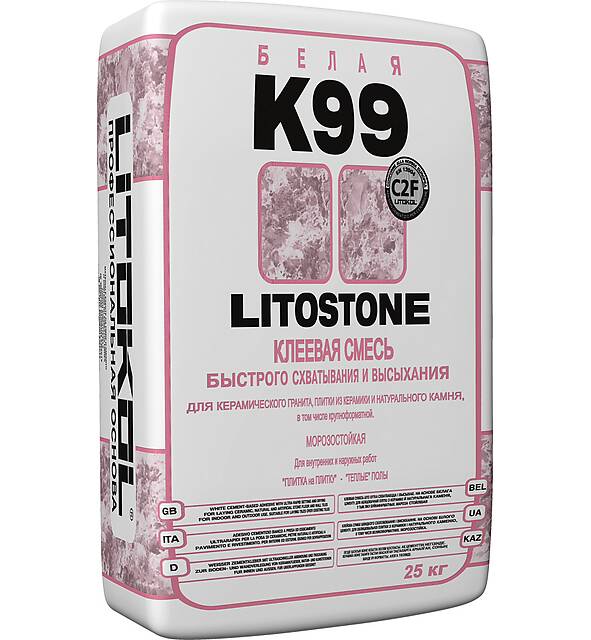 Эластичная клеевая смесь LITOSTONE K99, 25кг