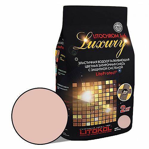 Цементная затирка Litochrom Luxury 1-6, розовый C.180, 2 кг
