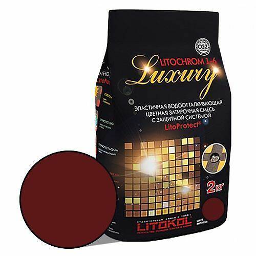 Цементная затирка Litochrom Luxury 1-6, коричневый C.200, 2 кг