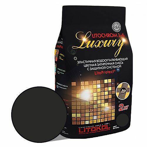 Цементная затирка Litochrom Luxury 1-6, черный C.470, 2 кг