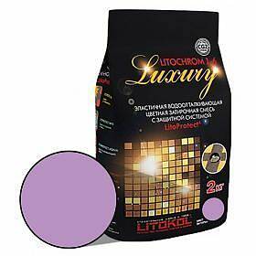 Затирка на цементной основе Litochrom Luxury 1-6, сиреневый C.670, 2 кг