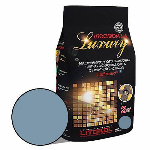 Затирка на цементной основе Litochrom Luxury 1-6, серый C.620, 2 кг