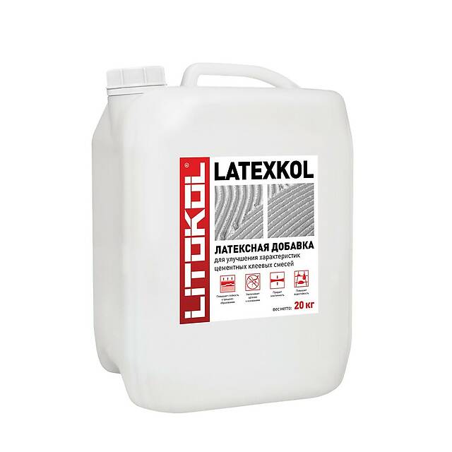 Латексная добавка к цементным клеям LATEXKOL-м,  20 кг
