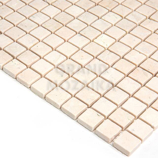 Мозаика из мрамора Crema Marfil Extra, серия Adriatica