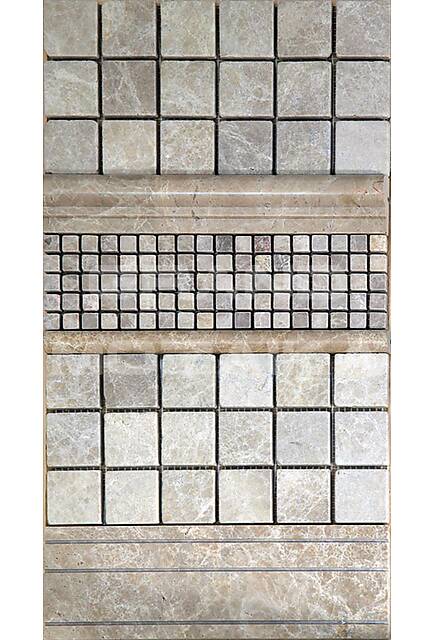 Мозаика из мрамора Emperador Light, серия Adriatica