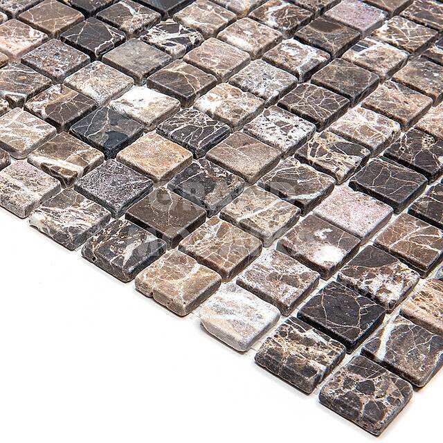 Мозаика из мрамора Emperador Dark, серия Adriatica