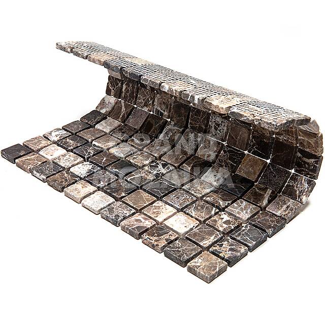 Мозаика из мрамора Emperador Dark, серия Adriatica