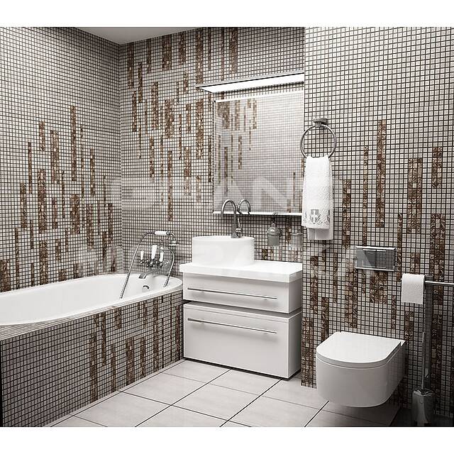 Мозаика из мрамора Crema Marfil, серия Adriatica