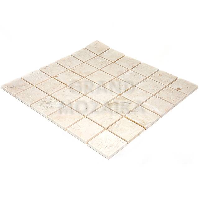 Мозаика из мрамора Crema Marfil Extra, серия Adriatica