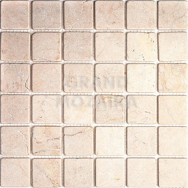 Мозаика из мрамора Crema Marfil, серия Adriatica