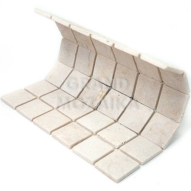 Мозаика из мрамора Crema Marfil, серия Adriatica