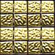 Золотая мозаика GBS02G-10 (формованная), серия Real gold