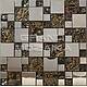 Мозаика из металла и стекла серия Metal