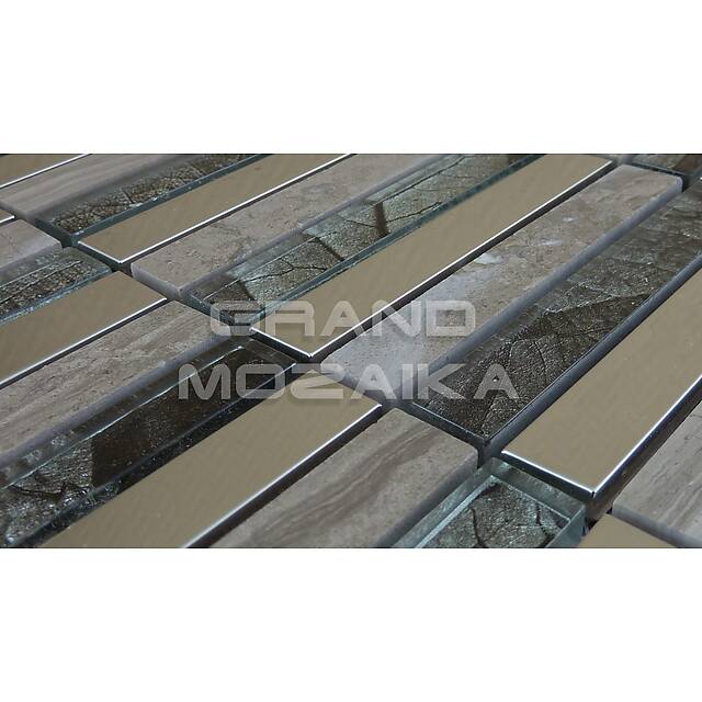 Мозаика из стекла, камня и металла серия Metal