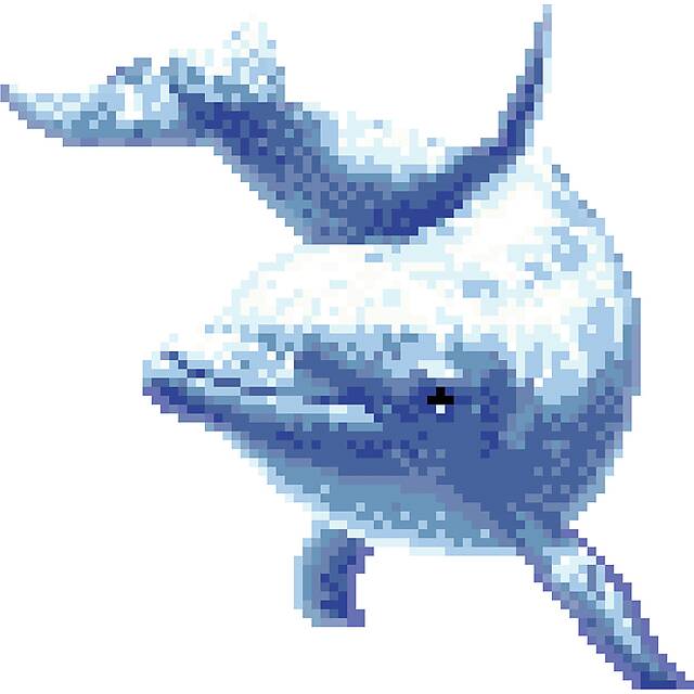 Мозаичное панно Большой дельфин