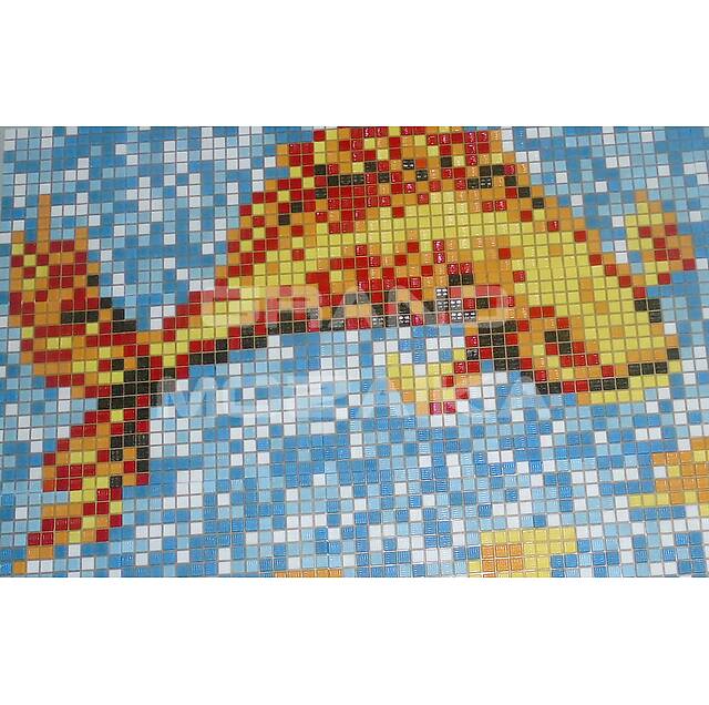 Мозаичное панно Две рыбки